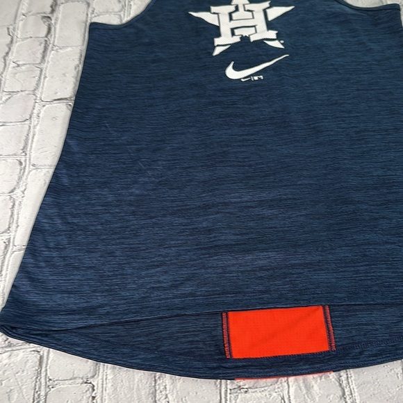 Houston Astros Nike Dri-Fit Women's Right Mix High Neck Tank Top Navy size Small - Picture 6 of 16